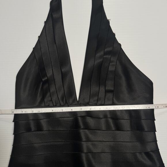 BCBGMAXAZRIA T Bandage Halter Bandage Dress VTG Women’s 10 Tiered Y2K 2000s Club - Picture 9 of 16